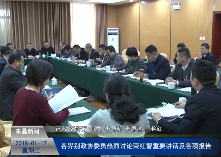 各界別政協(xié)委員熱烈討論榮紅智重要講話及各項(xiàng)報(bào)告