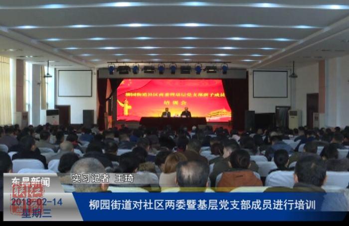 柳園街道對社區(qū)兩委暨基層黨支部成員進行培訓