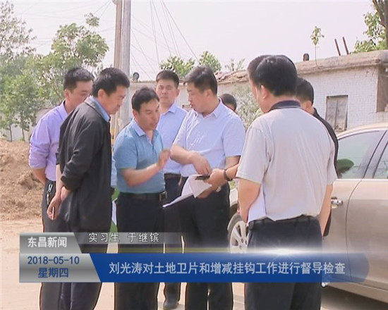 劉光濤對土地衛(wèi)片和增減掛鉤工作進行督導檢查