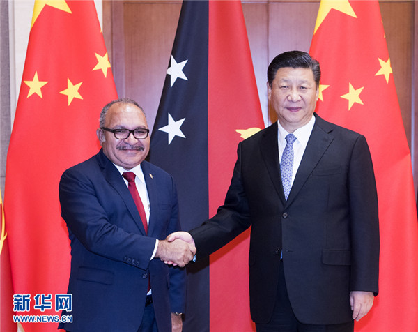 習(xí)近平會見巴布亞新幾內(nèi)亞總理奧尼爾