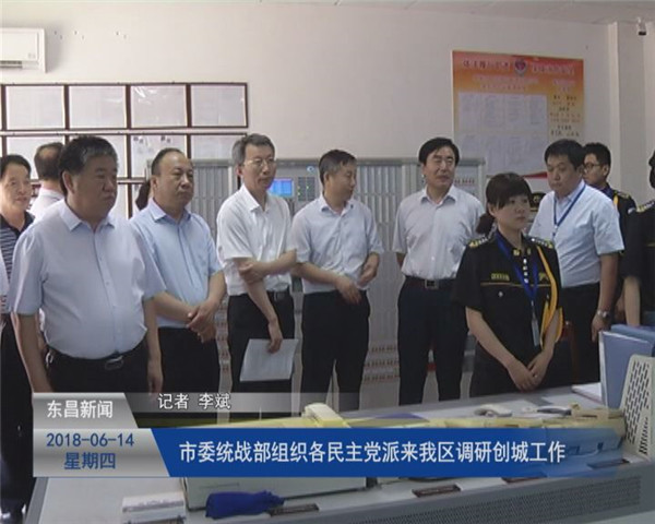 市委統(tǒng)戰(zhàn)部組織各民主黨派來我區(qū)調(diào)研創(chuàng)城工作