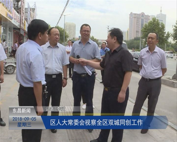 區(qū)人大常委會(huì)視察全區(qū)“雙城同創(chuàng)”工作