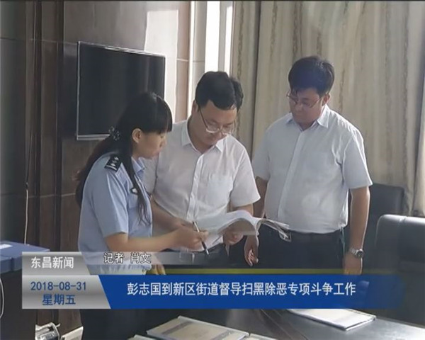 彭志國到新區(qū)街道督導(dǎo)掃黑除惡專項(xiàng)斗爭工作