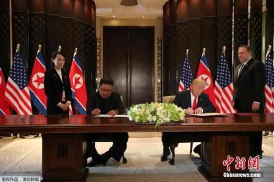 特朗普：或?qū)⒂?019年1月或2月與金正恩再次會晤