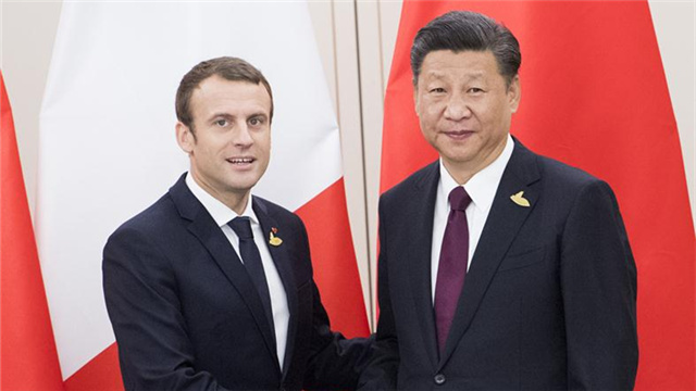 習(xí)近平同法國(guó)總統(tǒng)馬克龍互致賀電 慶祝中法建交55周年