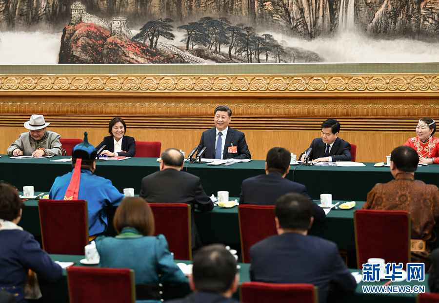 習(xí)近平參加內(nèi)蒙古代表團(tuán)審議