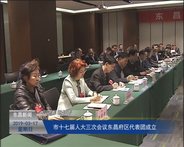 市十七屆人大三次會議東昌府區(qū)代表團(tuán)成立