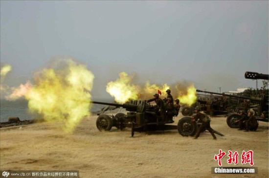 金正恩再次指導(dǎo)朝鮮軍隊火力打擊訓(xùn)練