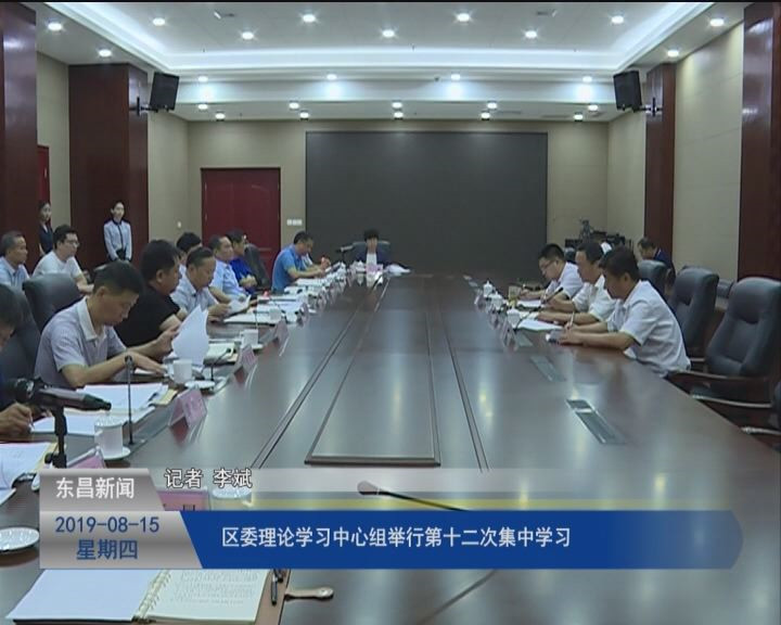 區(qū)委理論學習中心組舉行第十二次集中學習