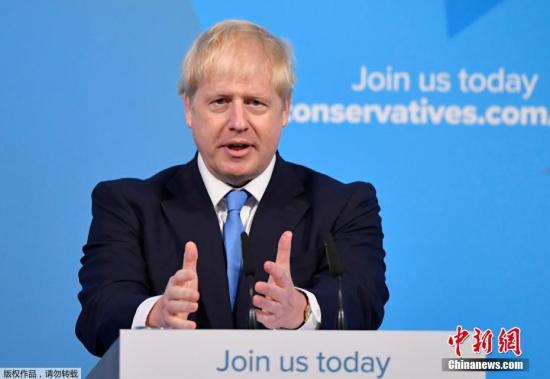 資料圖：英國首相鮑里斯·約翰遜。