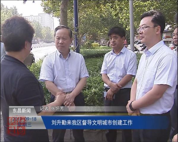 劉升勤來(lái)我區(qū)督導(dǎo)文明城市創(chuàng)建工作