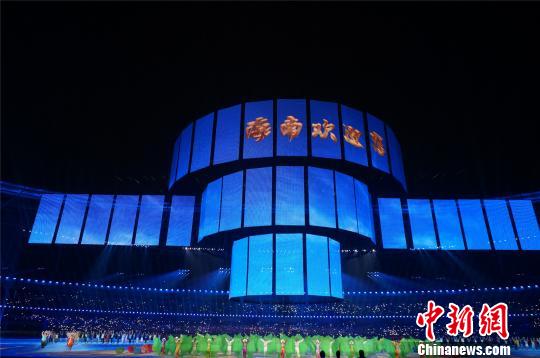 海南省在閉幕式文藝演出中向全國(guó)人民發(fā)出邀請(qǐng) 韓章云 攝