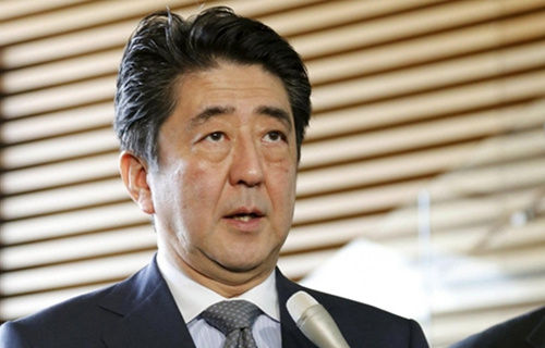 日本首相安倍晉三表示希望日中關(guān)系保持目前勢(shì)頭