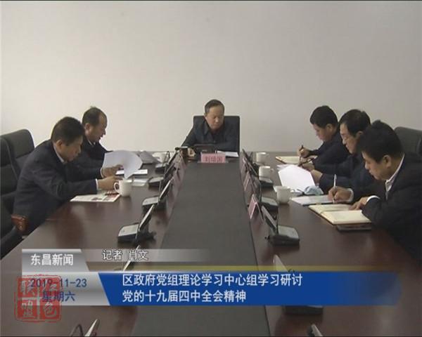 區(qū)政府黨組理論學(xué)習(xí)中心組學(xué)習(xí)研討黨的十九屆四中全會(huì)精神