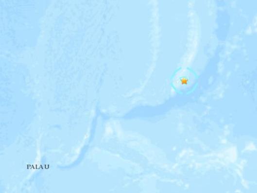 西太平洋關(guān)島附近發(fā)生5.6級地震 震源深度67.5公里