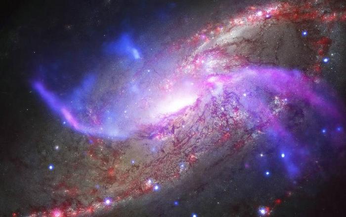 NASA公布銀河“美照”：2300萬光年外的星系煙火