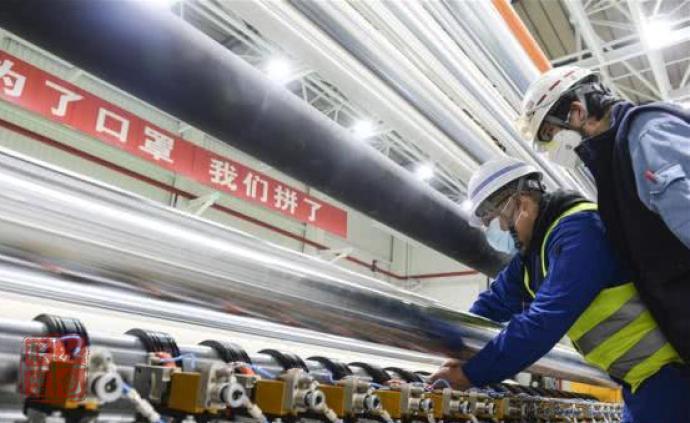 振奮！我國自主研制新型高端熔噴布機(jī)組投用