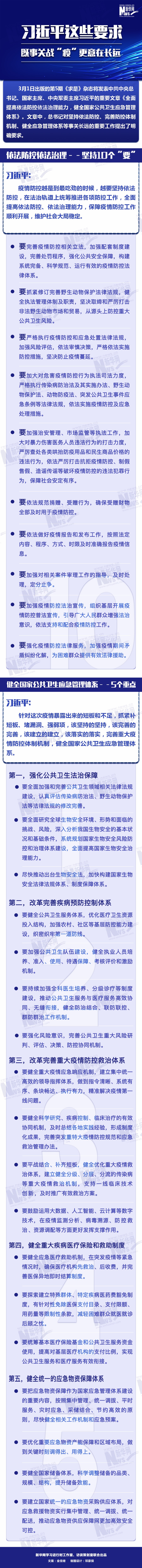 習近平這些要求，既事關戰(zhàn)“疫”更意在長遠
