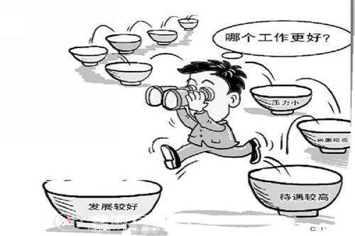 找工作重“里”輕“面”折射成熟就業(yè)觀