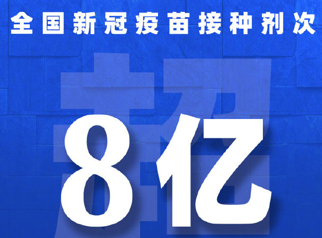 權(quán)威快報丨全國新冠疫苗接種劑次超8億