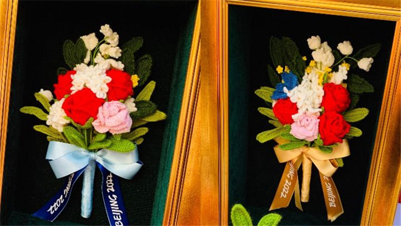 北京冬奧會(huì)、冬殘奧會(huì)頒獎(jiǎng)花束亮相香港會(huì)展中心