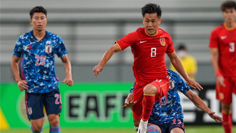 東亞杯第二輪中國男足選拔隊0:0戰(zhàn)平日本隊