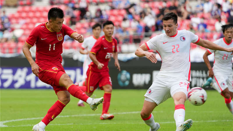 中國男足選拔隊(duì)一球勝中國香港隊(duì) 收獲東亞杯季軍