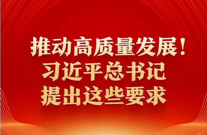 推動高質(zhì)量發(fā)展！習近平總書記提出這些要求