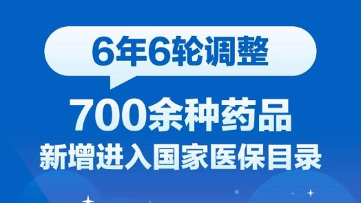 6年6輪調(diào)整！700余種藥品新增進入國家醫(yī)保